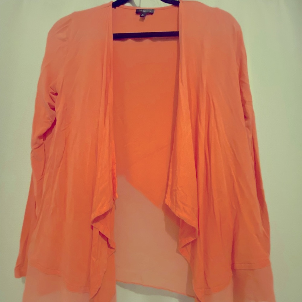 The Limited, XS, peach woman’s sheer, cardigan - Picture 1 of 4